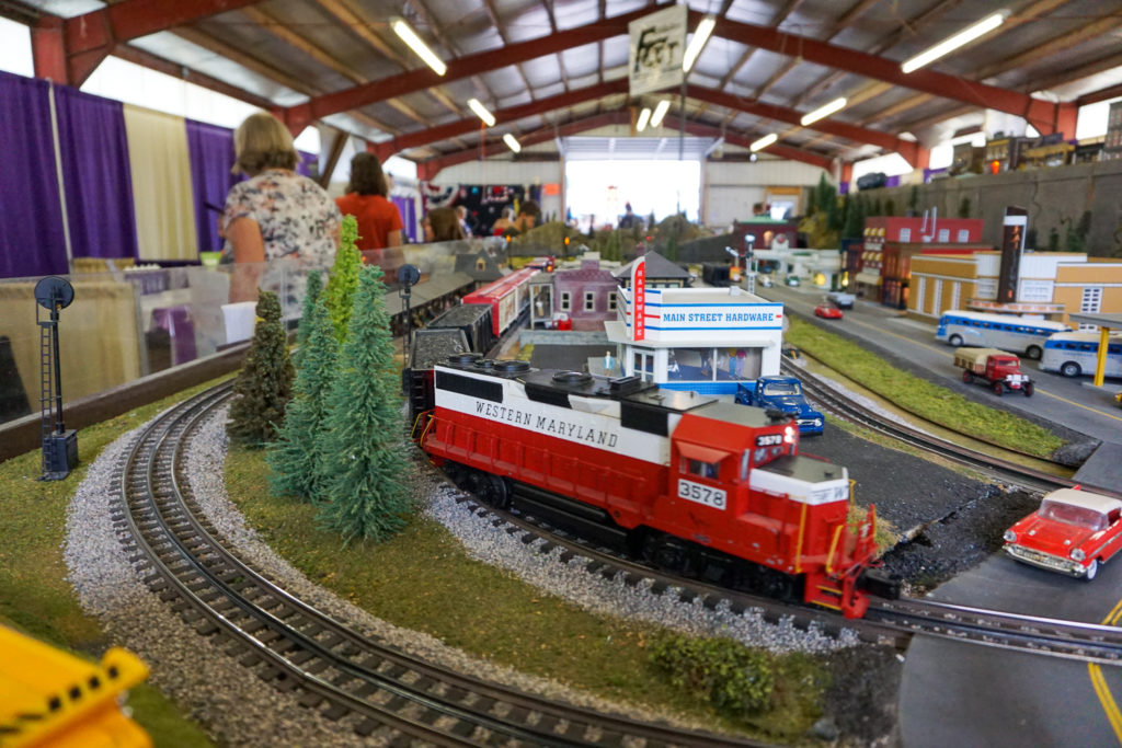 Train Display in the Commercial Building at the Wayne County Fair in Palmyra