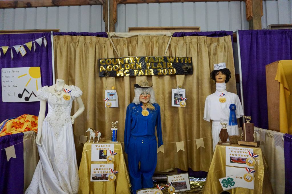 Display at the Wayne County Fair in Palmyra