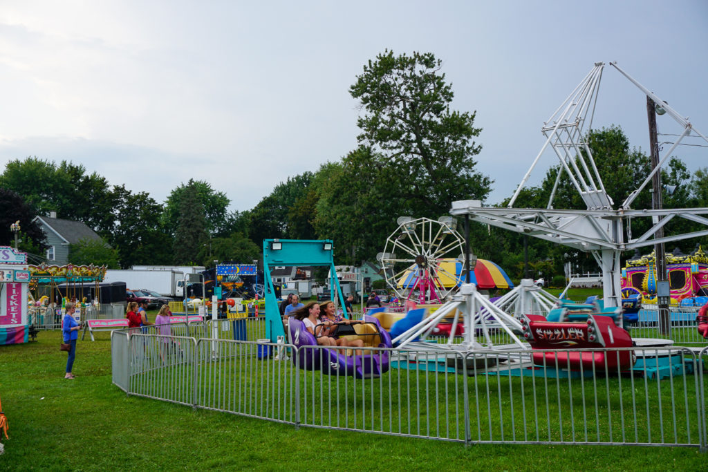 Rides at the Wayne County Fair in Palmyra