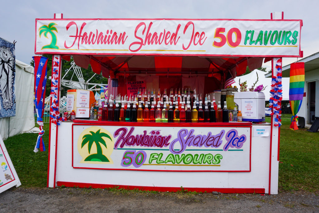 Hawaiian Shaved Iced at the Wayne County Fair in Palmyra