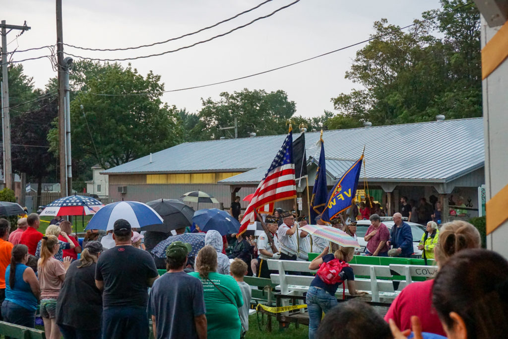 Wayne County Fair Parade With VFW and Rain in Palmyra