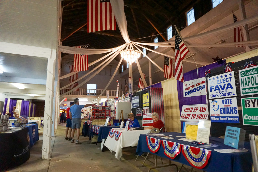 Exhibits in the Wayne County Fair in Palmyra