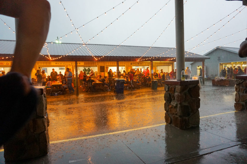 Rain At the Wayne County Fair in Palmyra