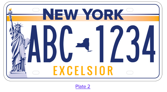New York State License Plate #2