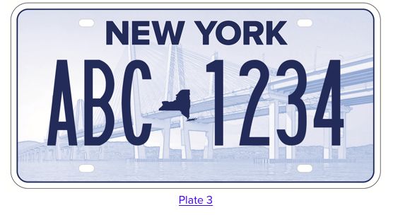 New York State License Plate #3