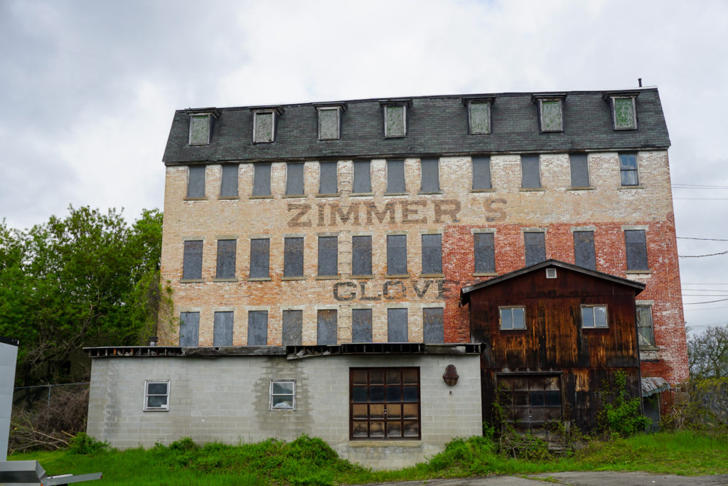 Former Zimmer's Gloves Factory in Downtown Gloversville, New York, Fulton County