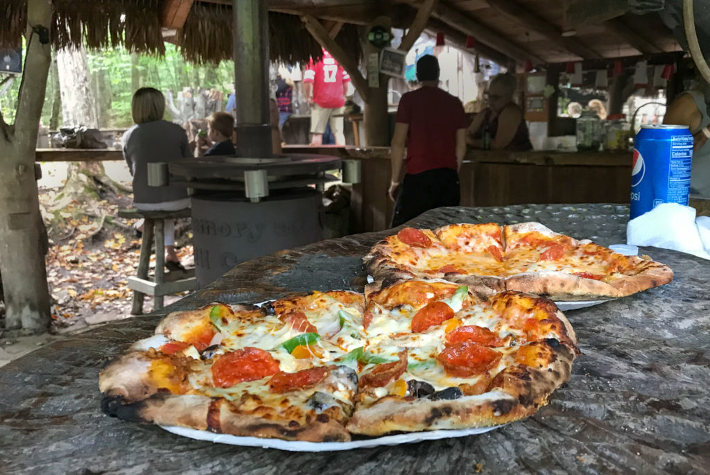 Pizza at Pollywog Holler in Belmont, New York, Allegany County