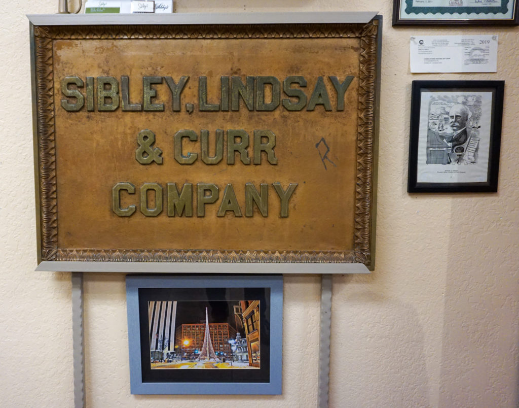 Original Sibley, Lindsay and Curr Sign in Sibley's West in Phoenix, Arizona