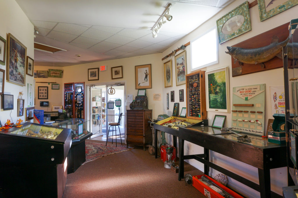 Inside the Salmon River International Sports Fishing Museum and Visitor Center in Altmar