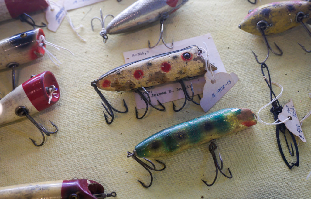 Fishing Lures Collection Inside the Salmon River International Sports Fishing Museum and Visitor Center in Altmar