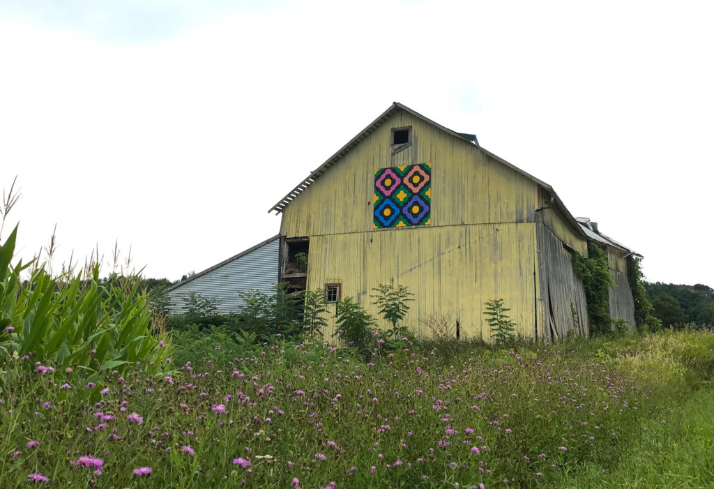 Barn quilt on Conlon Road in Leroy