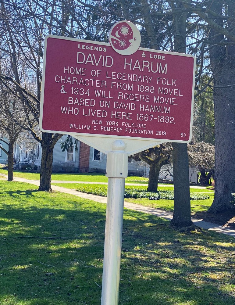 David Harum Historical Marker in Homer, New York