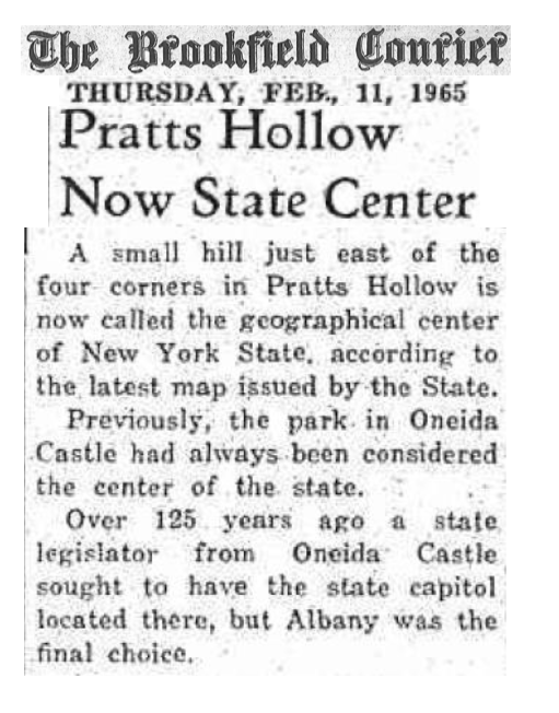 Brookfield Courier 1965 Pratt's Hollow Article