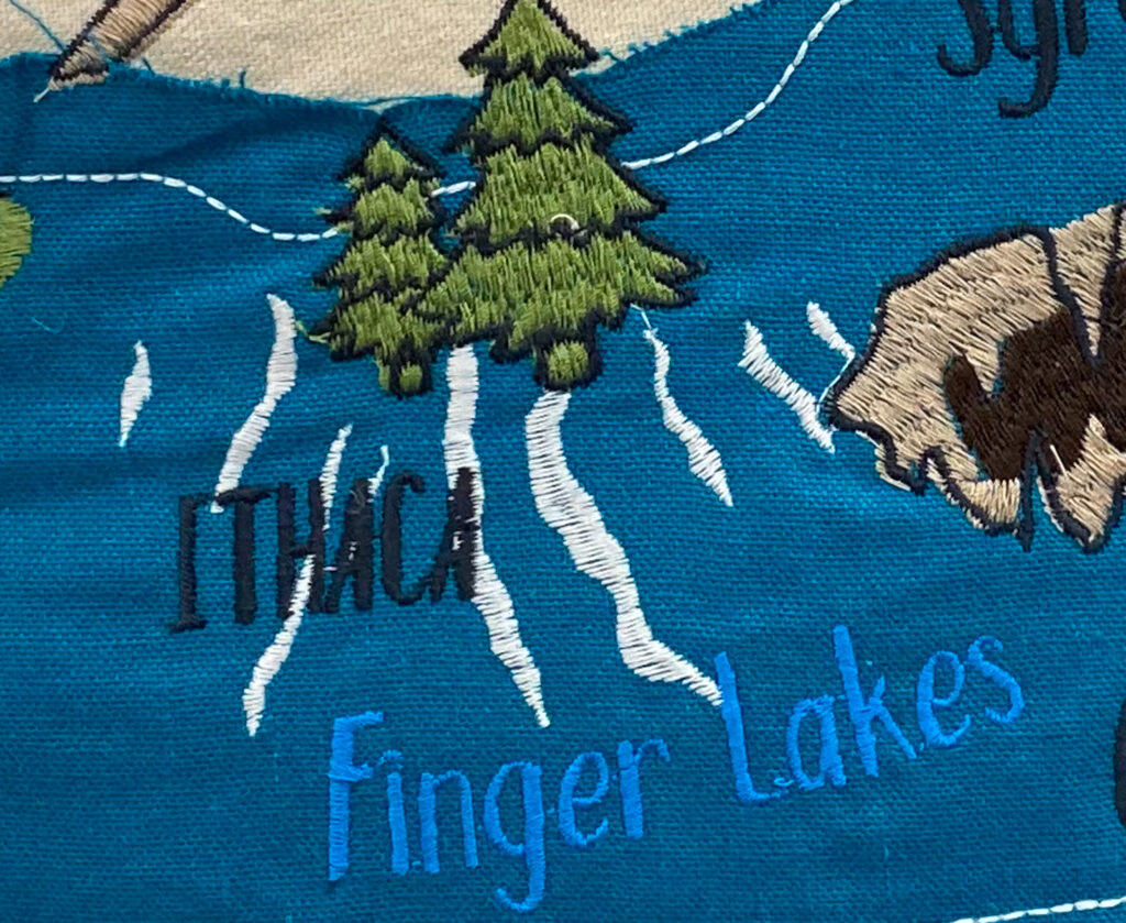 New York Pillow - Finger Lakes